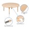 Flash Furniture Round 45 W, 45 L, 23.75 H, Plastic, Steel, Brown YU-YCX-0053-2-ROUND-TBL-NAT-E-GG - alternate 8